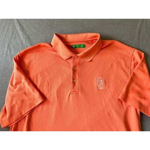 Oxford Golf Sawgrass Polo Shirt Adult Extra Large Orange Short Sleeve Mens - Picture 2 of 9